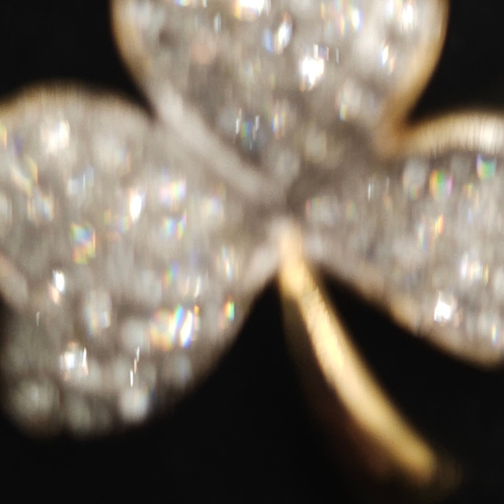 Tara Shamrock Rhinestone Brooch Gold Tone Irish St Patricks Day Lucky Clover Pin - Picture 6 of 11